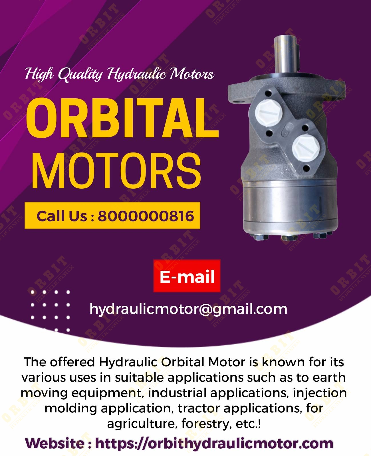 Danfoss OMM OMP OMR OMS Hydraulic Motor OMS - 500 151F2346 White Hydraulic Motor